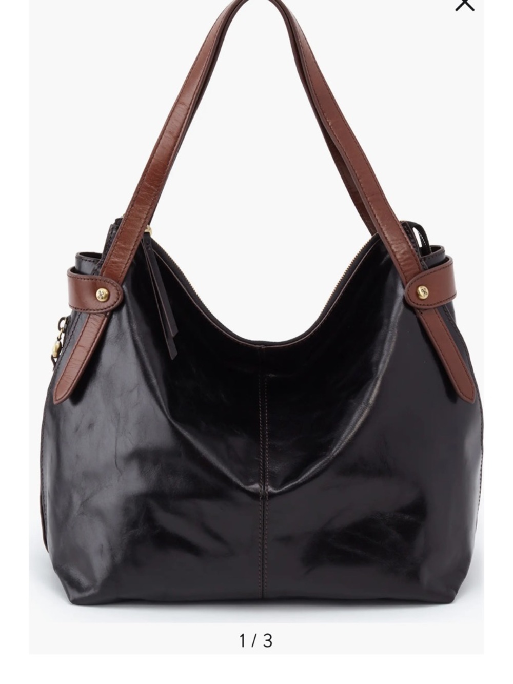 Elegy Leather Hobo Bag Blue